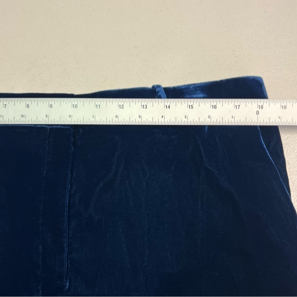 Theory Velvet Relax Straight Leg Blueberry Color Women’s Pants Size 14 - Picture 14 of 14